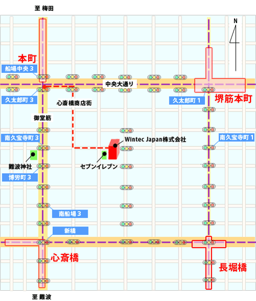 WINTEC JAPAN株式会社へのアクセスマップ